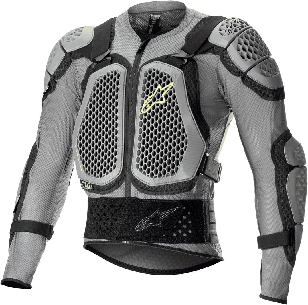 Alpinestars Bionic Action V2 Protektorenjacke (Gray,XXL) XXL GRAY BLACK YELLOW FLUO, XXL GRAY BLACK