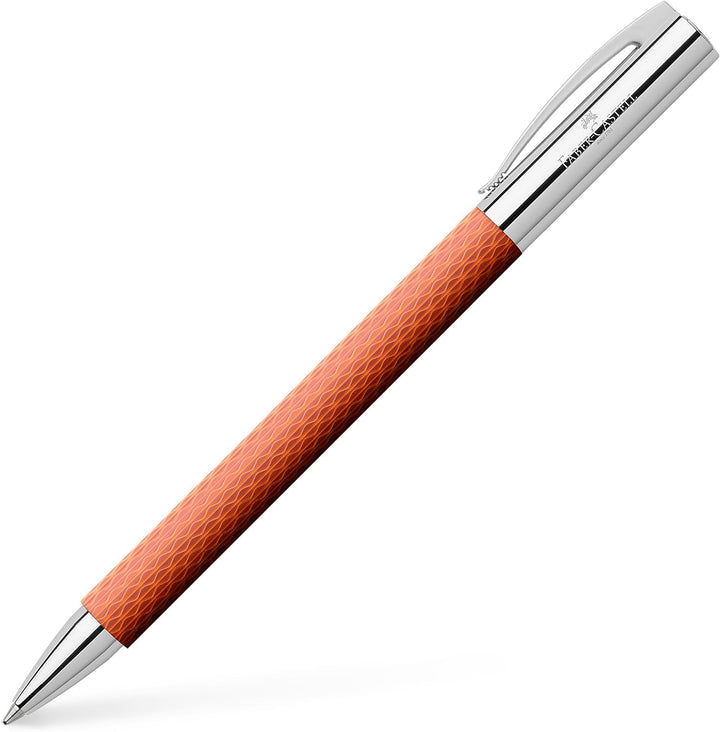 Faber-Castell ‎147765 - Kugelschreiber Ambition OpArt Herbstblätter, Mine B, dokumentenecht Autumn L