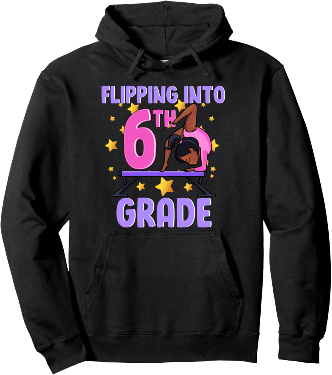 6. Klasse Mädchen Gymnastik Schule Tumbling Kinder Turnerin Pullover Hoodie