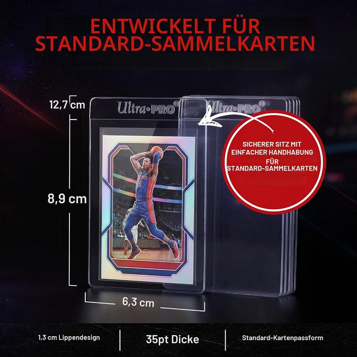 Ultra Pro Semi Rigid Kartenhalter (200 Stück) 1/5.1 cm Lip Sleeves, 1/5.1 cm Lip Sleeves