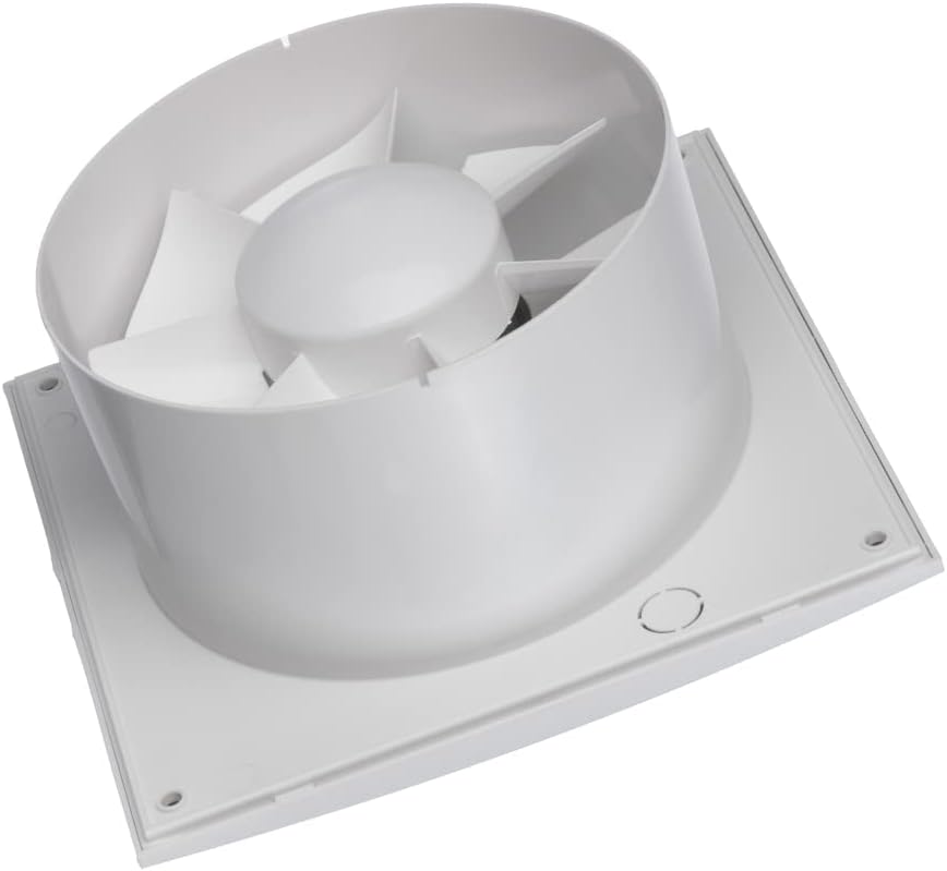 EUROPLAST Ø 150mm Wandventilator Lüfter Abluft Ventilator Küche WC Bad - Badlüfter Fan - Kunststoff
