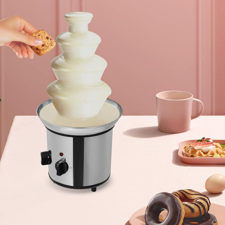 Elektrisch Schokoladenfontäne Schokobrunnen Gross 4 Etagen 170W Party Hochzeit DE