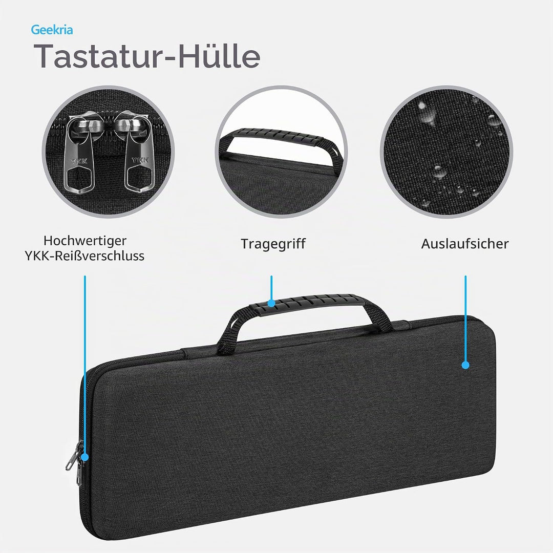Geekria Tastatur und Maus Combo TKL Hülle, Hartschalen-Reisetasche für 80% kompakte 87-Tasten-Comput