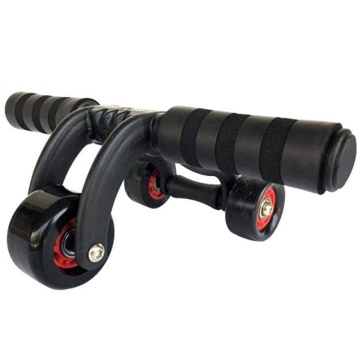 3-Rad-Netzrad Triple AB Roller Bauchknie Pad Stretch Bauch Widerstandsseil für Training Fitness Mach