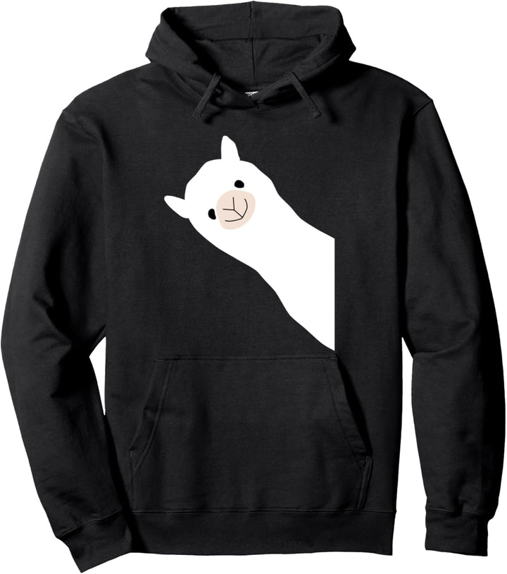 Retro, Lama, Alpacas Design für Herren, Damen und Kinder Pullover Hoodie