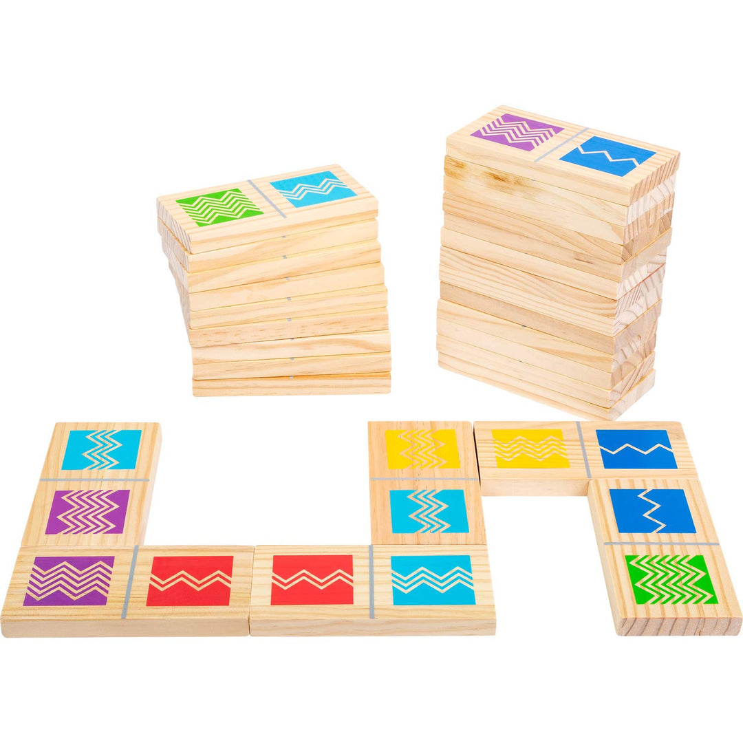 small foot Domino XXL Active aus FSC 100%-zertifiziertem Holz, Outdoor-Spiel für Erwachsene und Kind