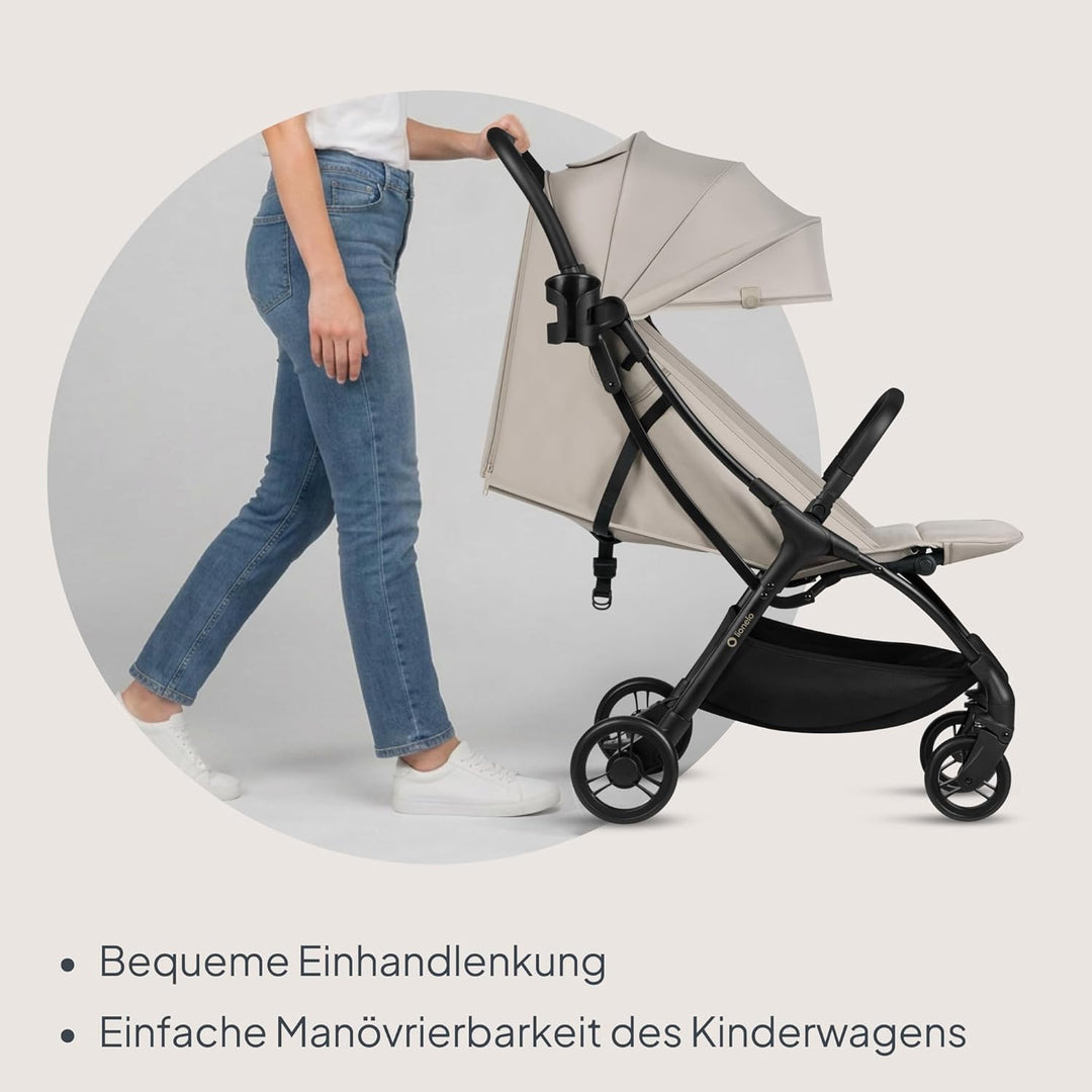 Lionelo Agia Reisebuggy Bis 22 kg, Leichter Buggy Kinderwagen ab 6 Monaten, Klein Zusammenklappbar m