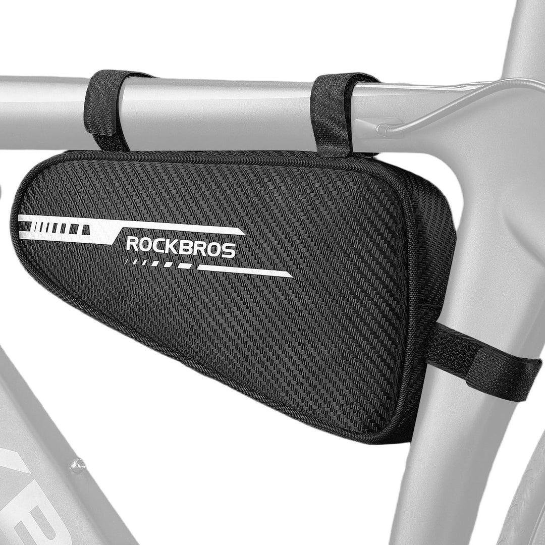 ROCKBROS Rahmentasche Dreieckstasche 1,2L Fahrradtasche für MTB, Rennräder Wasserabweisende Werkzeug