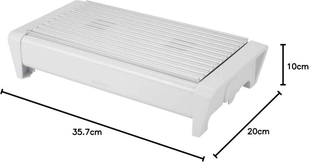 Brabantia 477164 Speisewärmer 2 Kerzen, weiss, 40 x 20 x 10 cm
