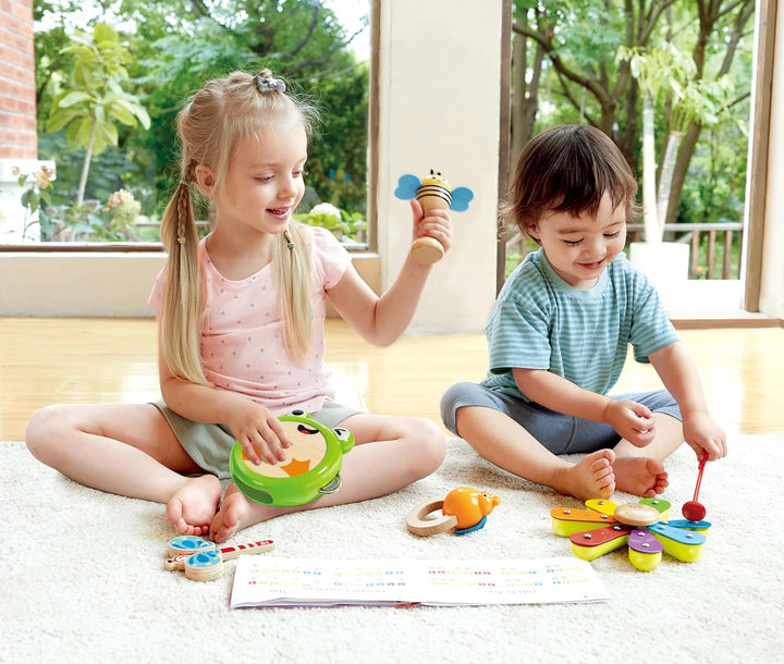 Hape Nature Band Rhythm Kit, Musikinstrument-Set für Kinder, ab 24 Monaten