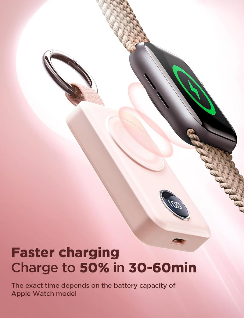 JOYROOM 2000 mAh Kabelloses Ladegerät für Apple Watch-Serie 10/9/8/7/6/5/SE/4/3/2/UItra 2/Ultra, Mag