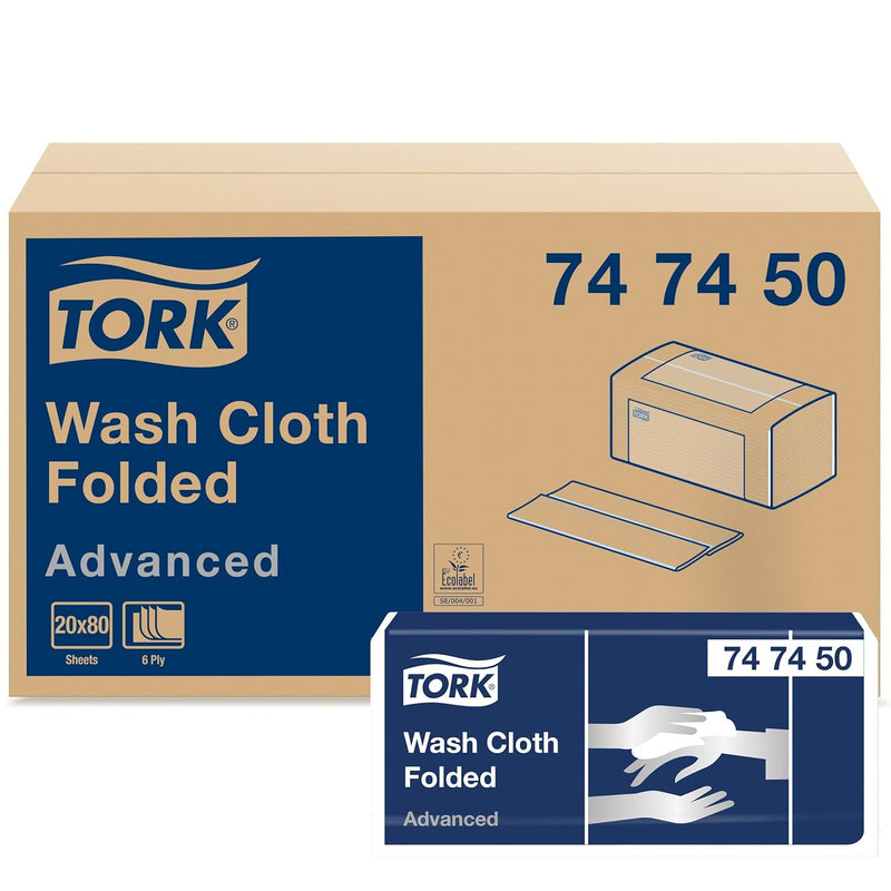 Tork 747450 Waschtuch Advanced 6-lagig / weiche Pflegetücher für die Pflege von Patienten / strapazi