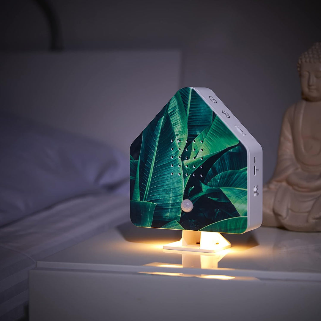 Northpoint Naturgeräuschebox Vogel Gesang Vogelzwitscher Box Bewegungsmelder Vogelgeräusche Licht Au