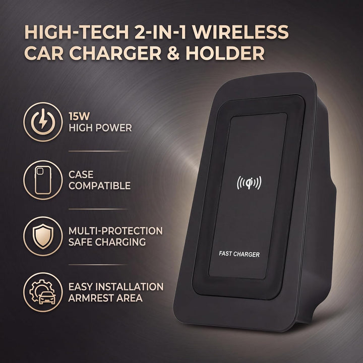 Kabellose Kfz-Ladegeräte, Kfz Ladegeräte Kabellose 15W Car Wireless Charger Auto Ladegerät Wireless