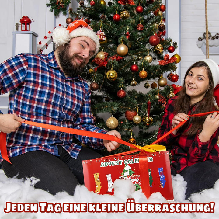 Jeasona Adventskalender 2025 Frauen/Männer Adventskalender Socken Damen/Herren 43-46 Mehrfarbig-1272