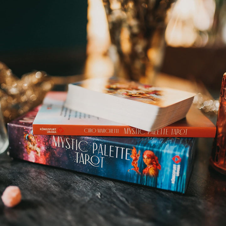 Mystic Palette Tarot: 78 Tarotkarten und farbiges Buch (Ciro Marchetti, Deutsch, Neuerscheinung 2023