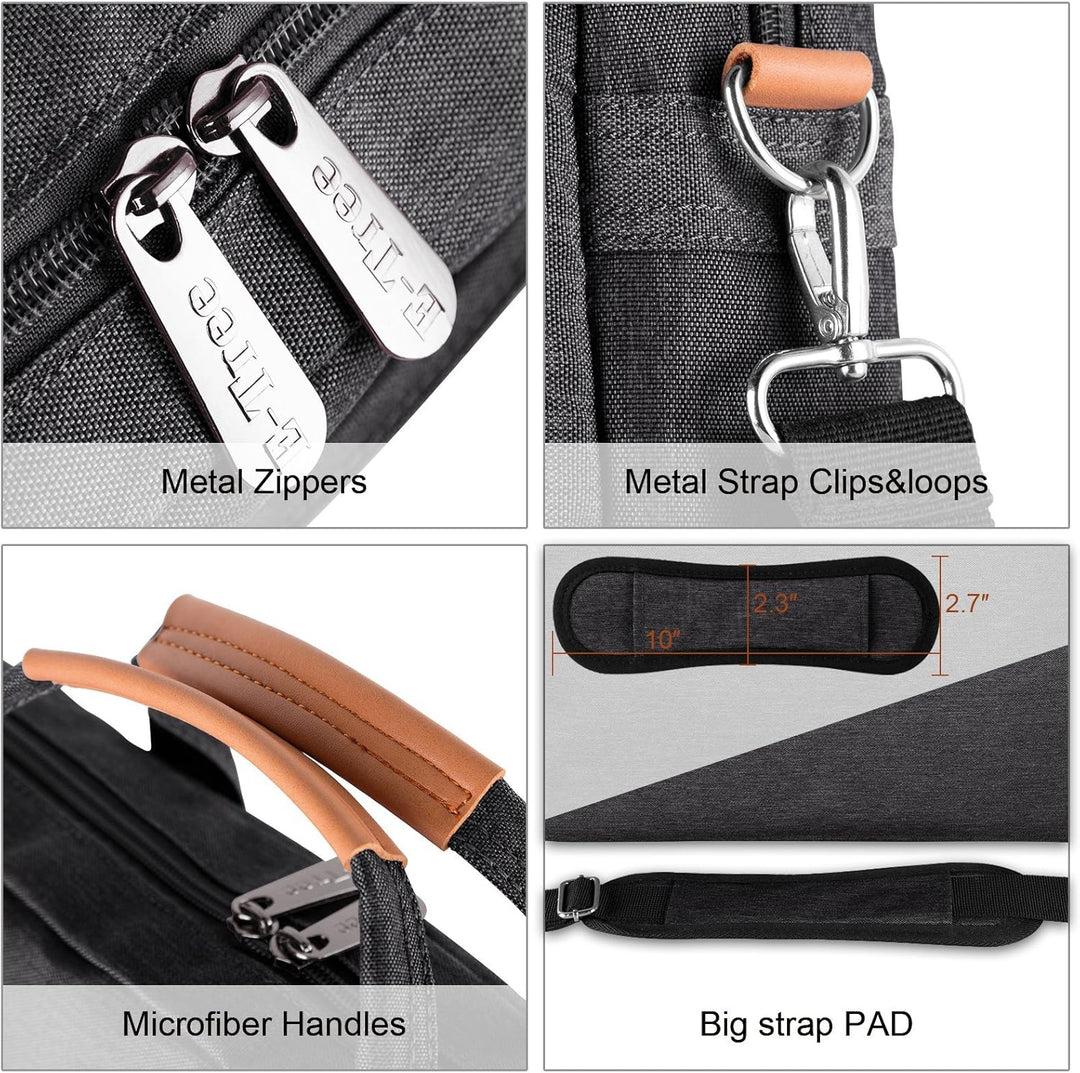 E-Tree Laptop Sleeve Handbag Shockproof Laptop Shoulder Bag Messenger Computer Carrying Case Briefca