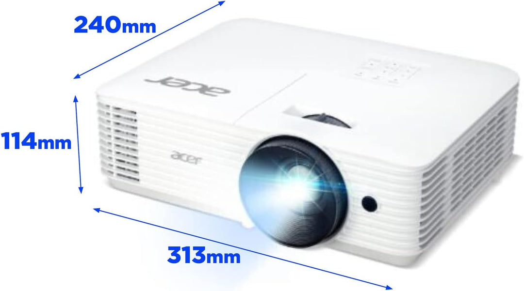 Acer H5386BDi DLP Beamer (HD Ready (1.280 x 720 Pixel) 4.500 ANSI Lumen, 20.000:1 Kontrast, 3D, Keys