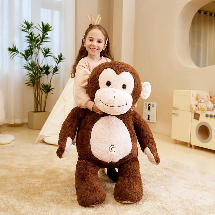 IKASA Gross AFFE Kuscheltier Riesen Stofftier,78cm Gross Plüschtier Riesige Plüsch Spielzeug Jumbo P