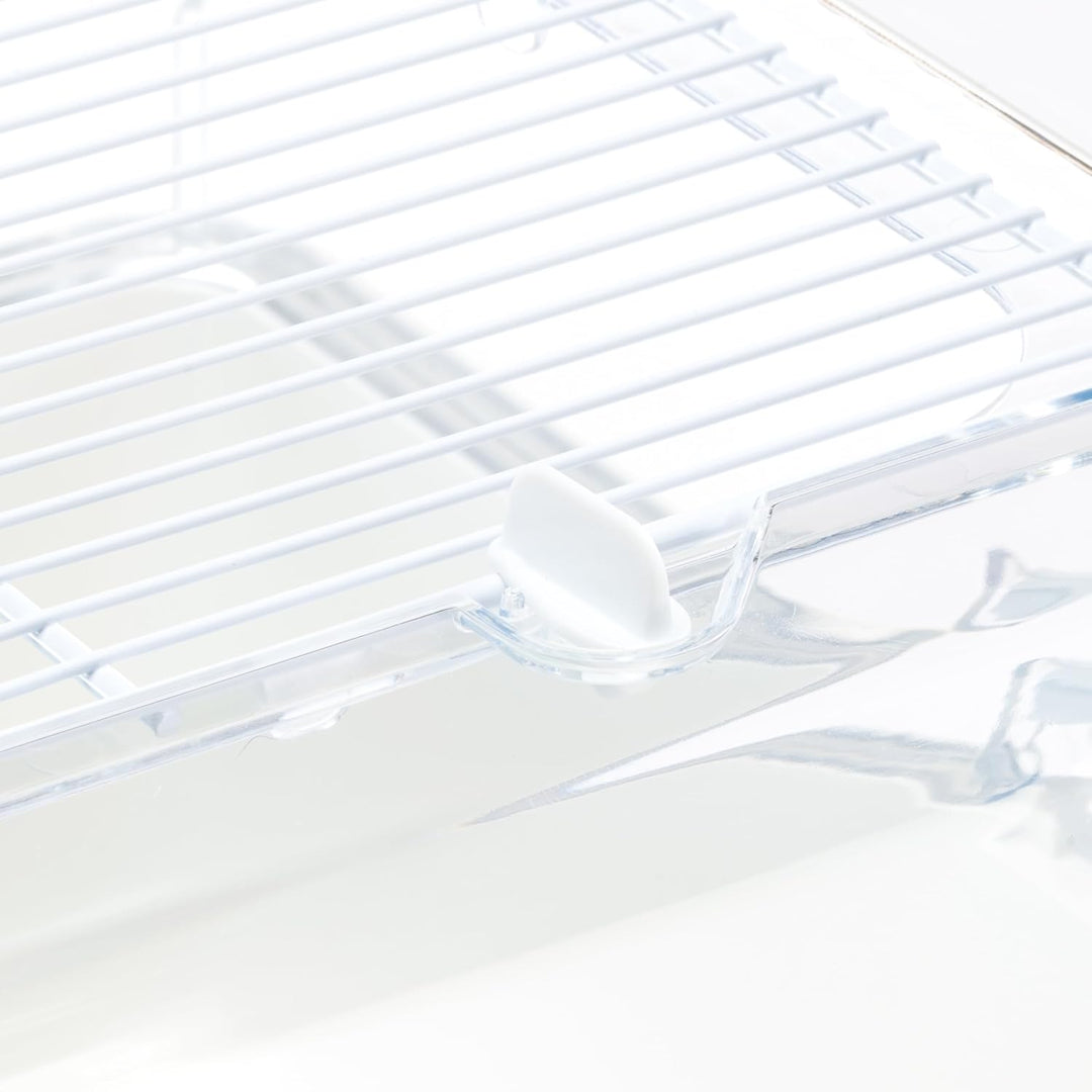 Ferplast Hamsterkäfig, Mäusekäfig MINI DUNA HAMSTER Zweistöckiger kleiner Käfig, Lüftungsgitter, Tra
