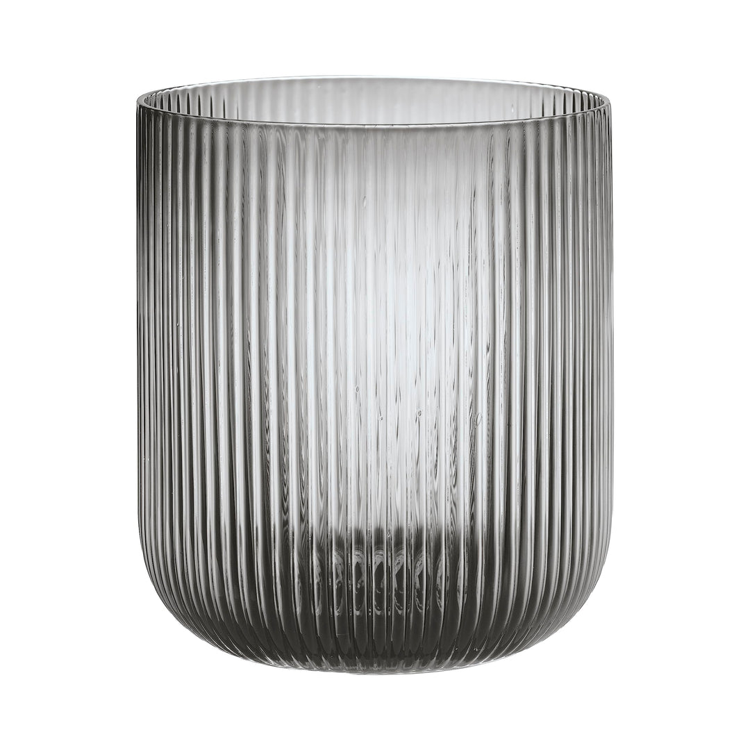 blomus -VEN- Windlicht Size L, sanfter Grauton, eleganter Blickfang als Windlicht oder Vase, Farbe S