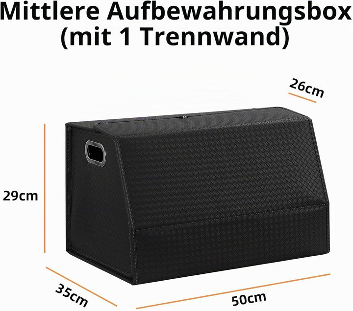 JAOGAUS Auto Kofferraum Organizer, Kofferraumtasche Faltbar, Grosser Kofferraum Aufbewahrungsbox mit