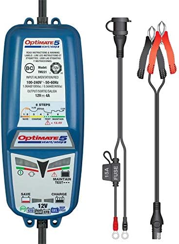 Optimate 5 6-stufiges 12V 4A Batterierettungs, -lade-, -test-, -wartungsgerät OptiMATE 5 Start/Stop