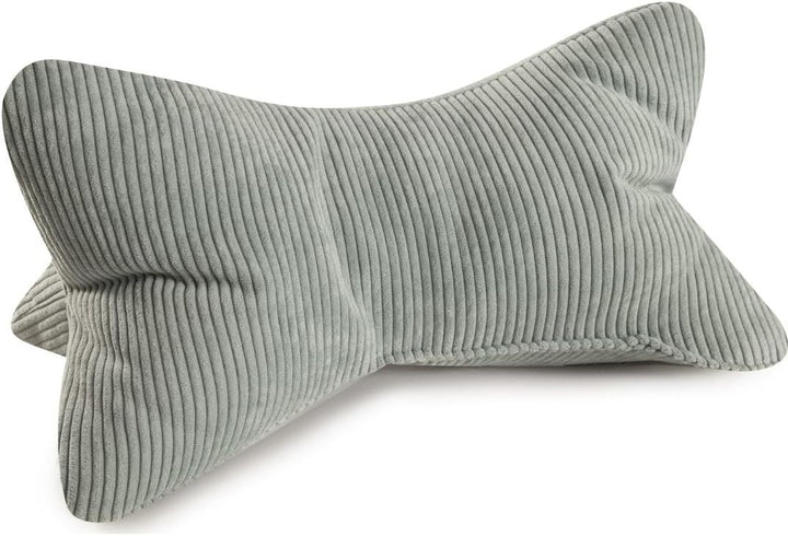 Leseknochen Selma Cord Look ergonomische Form für Nacken- oder Lendenstütze Flexible Stütze für Büch