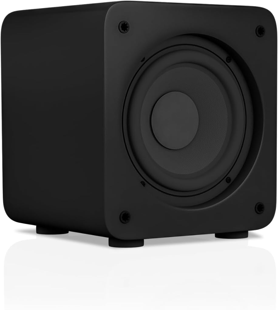 Audioengine S6 Aktiv Subwoofer 15 cm kompakte Grösse, kraftvoller Bass in einem kleinen Paket - 210