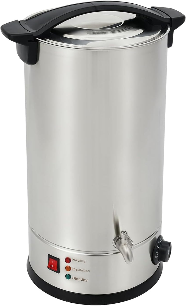 Wachsschmelzer 15L, Wachsschmelztiegel mit Temperaturregelung für Kerzen | 304 Edelstahl + PP, 1800W