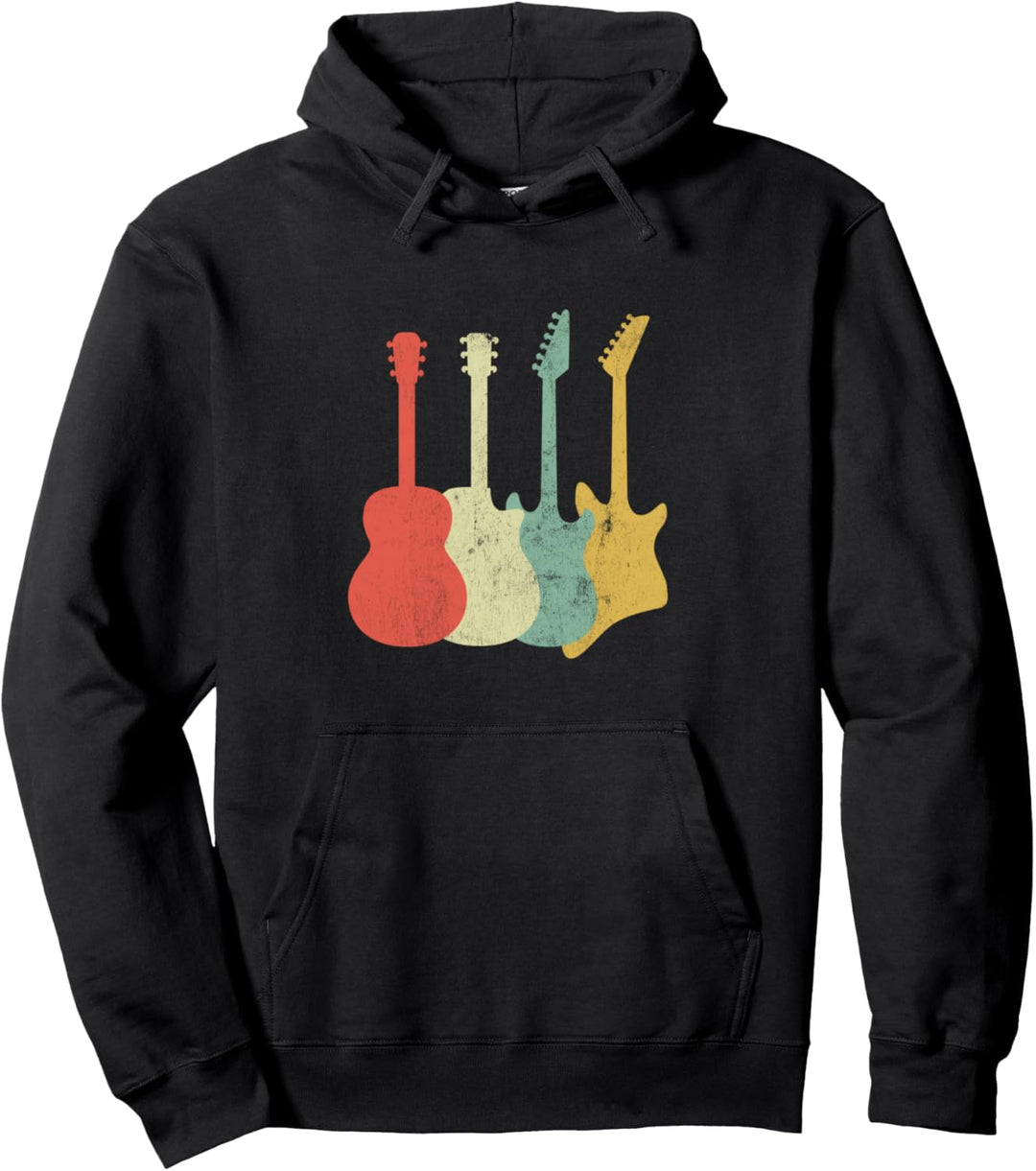Retro Guitars (Vintage) - Gitarre Pullover Hoodie