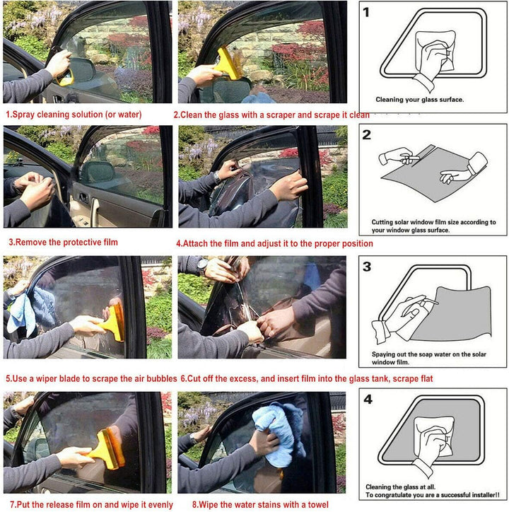 Riloer Autoscheibenfolie, Privacy Autoscheibentönungsrolle für Wohnmobile (35% Lichtdurchlässigkeit)