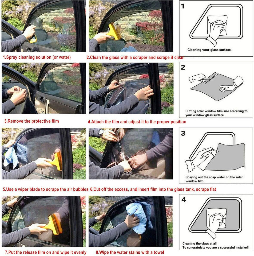 Riloer Autoscheibenfolie, Privacy Autoscheibentönungsrolle für Wohnmobile (1% Lichtdurchlässigkeit),