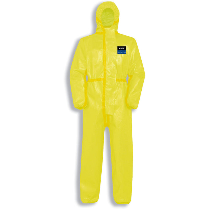 Uvex 3B Chem Classic Schutzanzug - Schutzoverall Typ 3B - Einweg-Chemikalienschutz L Gelb, L Gelb