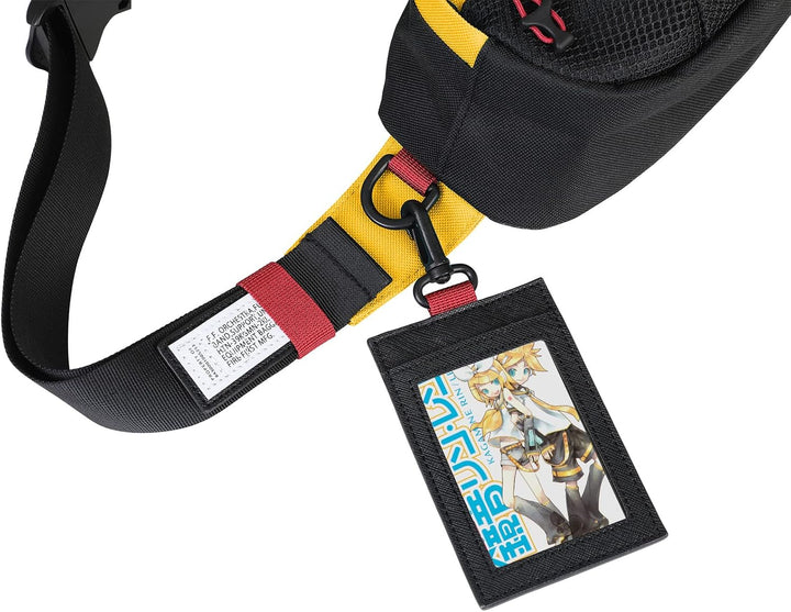 FIREFIRST x Hatsune Miku & Kagamine Rin/Len Schultertaschen Mode-Hüfttaschen Gelb W33×H16×D10 (cm),
