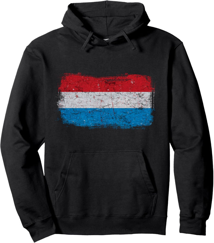 Luxemburgische Nationalflagge Pullover Hoodie