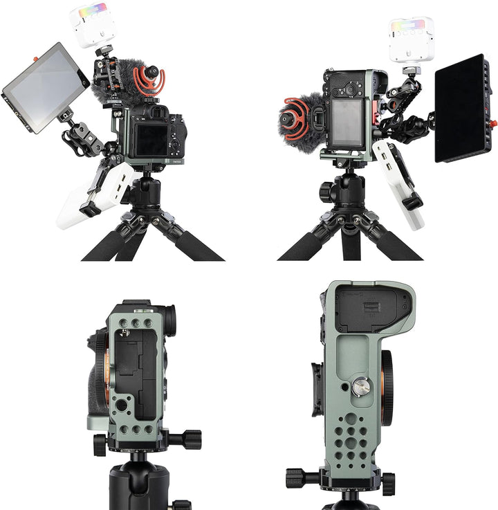 TINKTEEK Leaf Kamera L Winkel für A7R4 A7R IV A7RIV L Bracket Schnellwechselplatte L Halterung L Pla