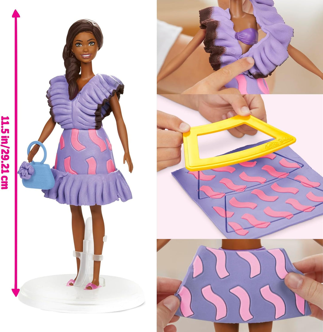 Play-Doh Barbie Rüschen & Zöpfe Puppenset, Barbie Rüschen & Zöpfe