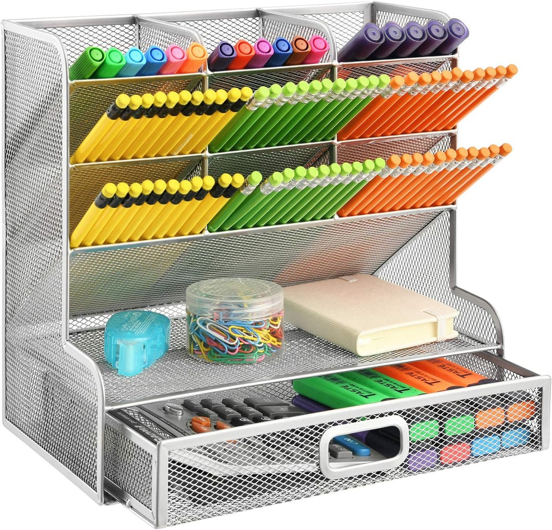 Marbrasse Mesh-Schreibtisch-Organizer, multifunktionaler Stifthalter, Stift-Organizer für Schreibtis