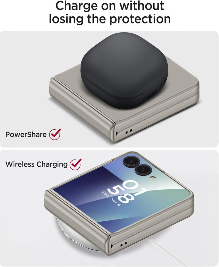 Miimall Kompatibel mit Samsung Galaxy Z Flip 7 Hülle mit Scharnierschutz Magnetischer [Externer Bild