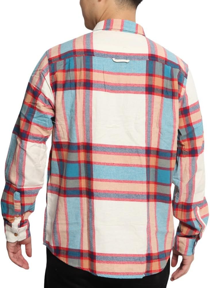 Hurley Herren Portland Flanell-langärmärmel Hemd mit Button-Down-Kragen M Cyber Teal, M Cyber Teal