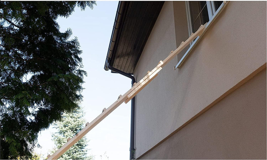 Katzenleiter Katzentreppe Katzenstufe für Balkon Treppe 1,2m ohne Befestigung