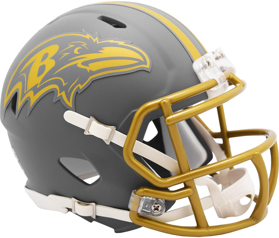 NFL Mini Speed Helm Baltimore Ravens Slate Collection Edition Footballhelm