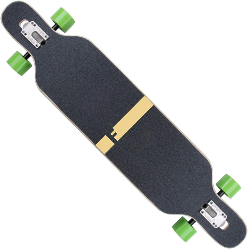 FunTomia Longboard mit 3 Flex Stufen Drop Through Cruiser Komplettboard Mach1 Speed Kugellager T-Too