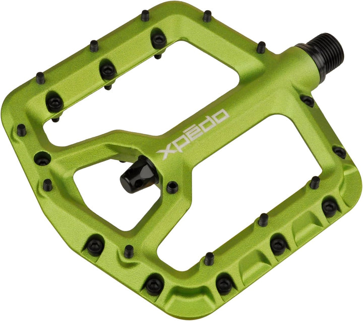 Xpedo Unisex – Erwachsene Trident Pedal, Limegreen, 9/16