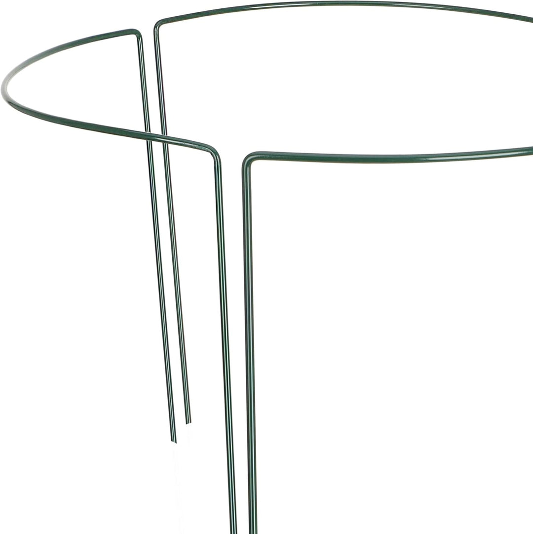 com-four® 12x Blumenhalter, Staudenhalter für Blumen (Höhe: 35 cm) - Rosenstütze, Pflanzenhalter als
