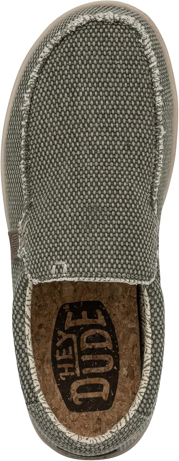 HEYDUDE - Mikka Braided Herren - Slip on Schuhe - Mokassin Stil 38 EU Army, 38 EU Army