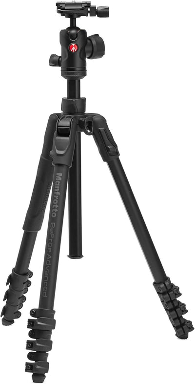 Manfrotto Befree Advanced AS, Camera Tripod, Lever Lock, Compatible with Arca-Swiss, Portable, Compa