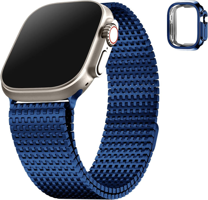 Fullmosa Kompatibel mit Apple Watch Armband Ultra2/Ultra 49mm, Magnetisch Edelstahl Ersatzarmband fü