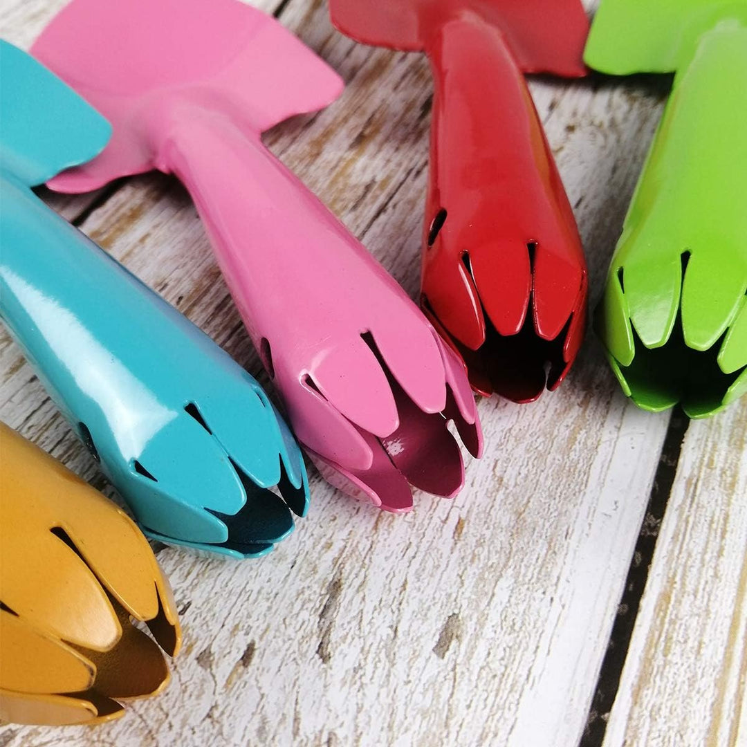 Bunte Mini-Garten-Handschaufeln aus Metall, Gartengeräte für Kinder, Jugendliche, Erwachsene, Bodenp